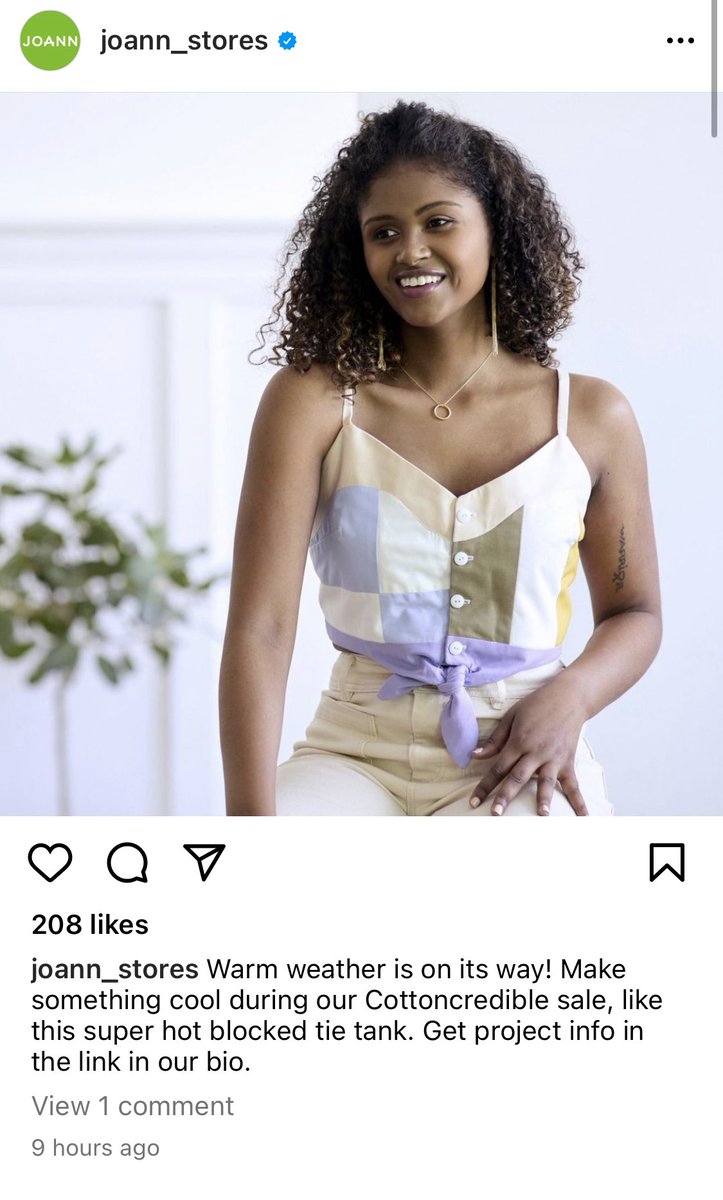 heatroxent's tweet photo. @JoAnn_Stores interesting that Joann uses a black woman on their advertisement, but just racially profiled my family 30 min ago in one of their store’s. Alway’s use trusted Target 🎯 for circuit maker 3, they don’t bother you. https://t.co/12tnfytYNs