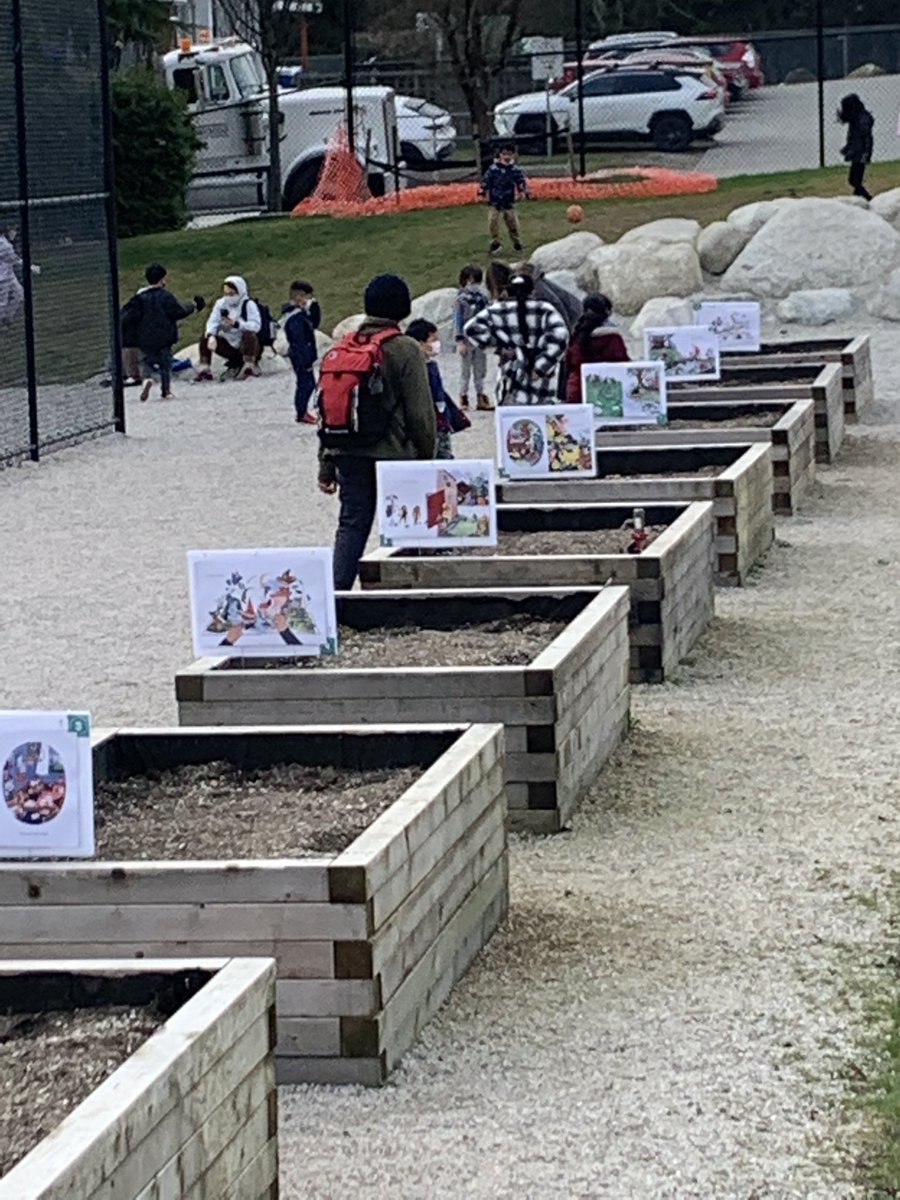 flemingVSB's tweet photo. Introducing a #storywalk Overhead a grade 7 student say, “I’ll come play once I finish reading the story!” @readandcreate #vsblearns #vsb39 https://t.co/gJLYMNkBH2