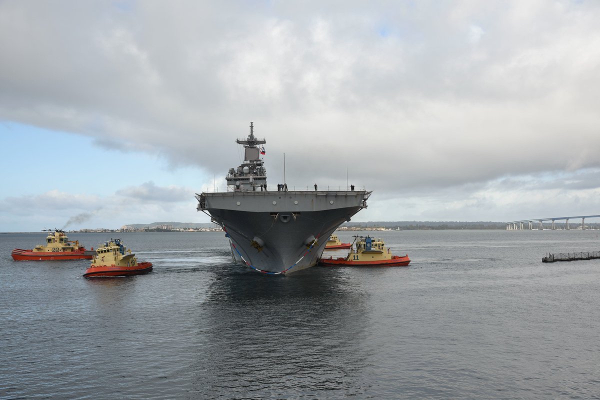 Sdmac_Official's tweet image. Welcome home to @NavBaseSD the Sailors and Marines deployed for 7 months aboard Essex ARG! Thank you to the military families for their dedication & service during this deployment.
@UssEssexLHD2 #ussportland #usspearlharbor #philbron1 #11thMEU @USNavy @USMC #SDMilitary
#SanDiego