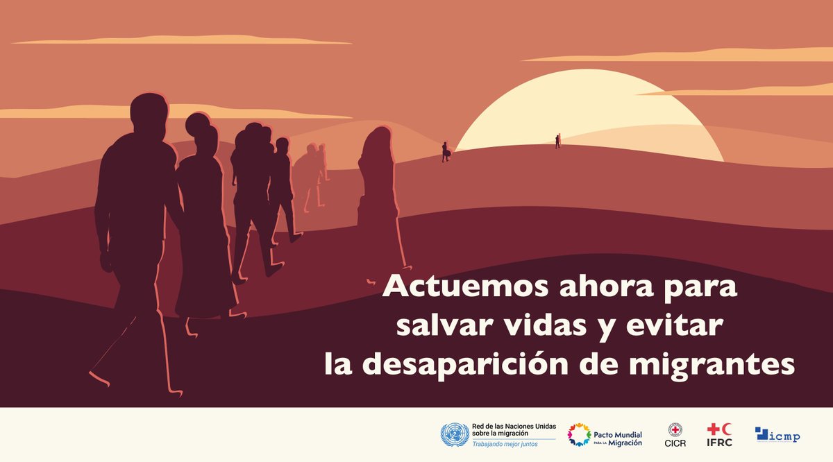 Desde #OIM nos sumamos al mensaje de <a href="/UNMigNetwork/">United Nations Network on Migration</a>, <a href="/ifrc/">IFRC</a>, <a href="/icrc/">ICRC</a> <a href="/TheICMP/">ICMP</a> donde se pide a los Estados que asuman urgentemente la responsabilidad colectiva de salvar vidas y evitar que personas #migrantes desaparezcan o mueran en las rutas. Declaración: ⬇️
tinyurl.com/RedUNMig-Migra…