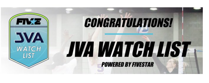 Congratulations to every member of the Mustangs for making the JVA Watch List!🐎🏐