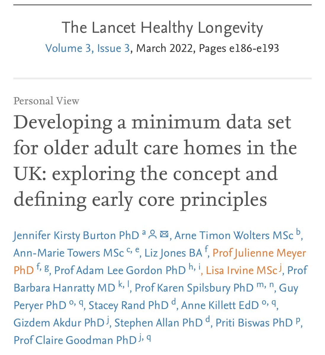 “Care home staff who collect data need to benefit from it and see value in their contribution, and residents must derive benefit from data collection and synthesis” sciencedirect.com/science/articl… @DACHA_Study @JenniKBurton @HDEMCOP