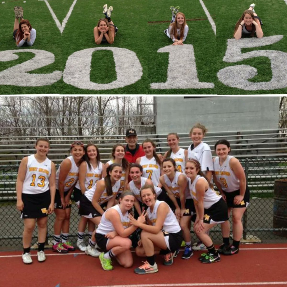 Coach_Provost's tweet photo. #WMLAX So weird not being out there with my lax girls this preseason 🖤💛 Here some of my fav lax memories ☺️ Can't think of lax without our #1 fan, Bestefer. Casey Butera kicking butt in goal. And our 2015 undefeated season. https://t.co/c4miizoZh9