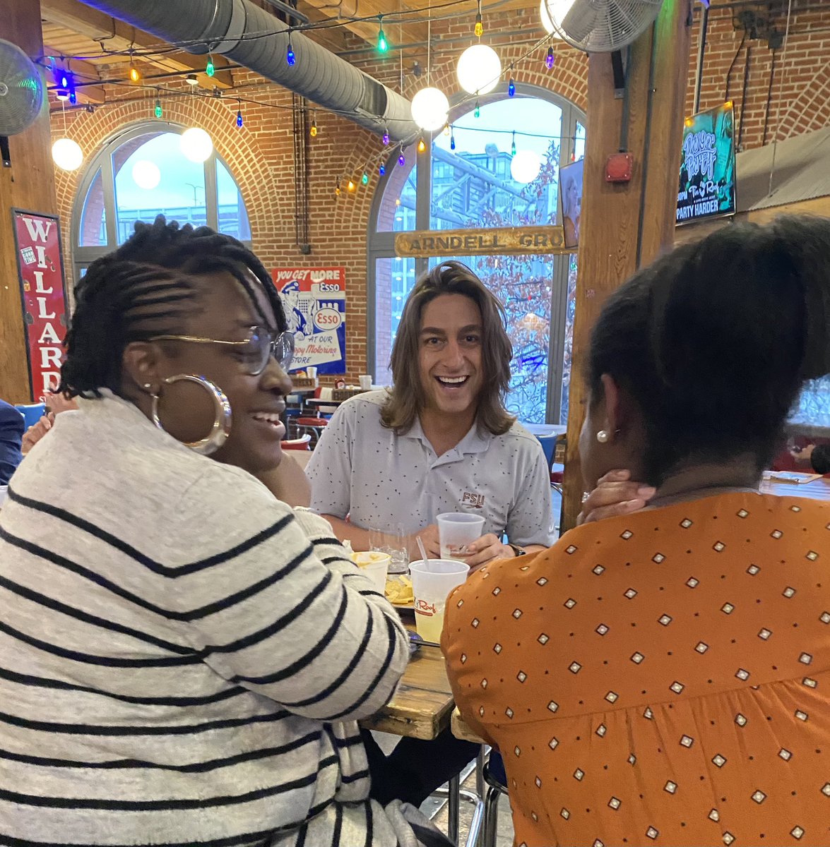 SallyRWatkins's tweet image. Look at those @FSU_HE students &amp;amp; faculty having a blast! 👀 Gathering the community at #ACPA22 is always a good time! #LifeNet #GoNoles @FSU_HESA