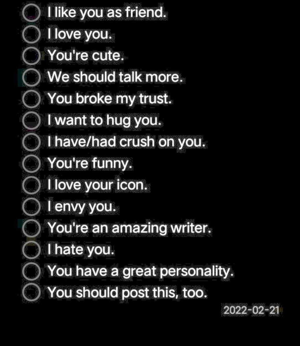 what do you think of me ? 🤔