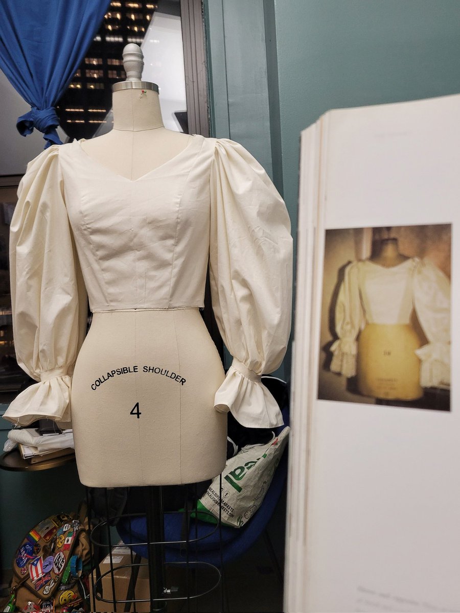 designerDonya's tweet photo. DIANA, PRINCESS OF WALES, WEDDING GOWN UPDATE 
•
Happy with sleeve and bodice pattern. Next, the neck ruffle 
•
#princessdiana #dianaprincessofwales #princessdianaweddinggown #princessdianaweddingdress #elizabethemanuel #davidemanuel https://t.co/FyI1fAiYJF
