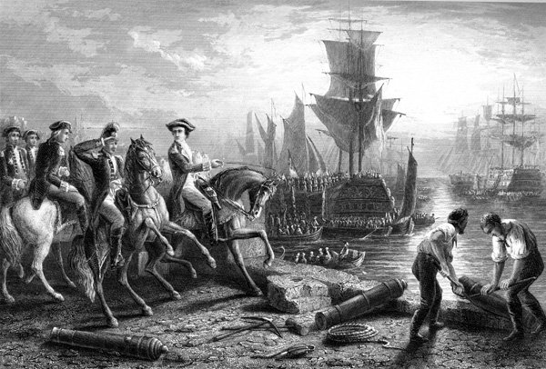 MilHistNow's tweet image. On this day in 1776, the British army withdraws from Boston following an 11-month siege by Rebel forces. Evacuation Day, as it becomes known, is commemorated in the city to this day.