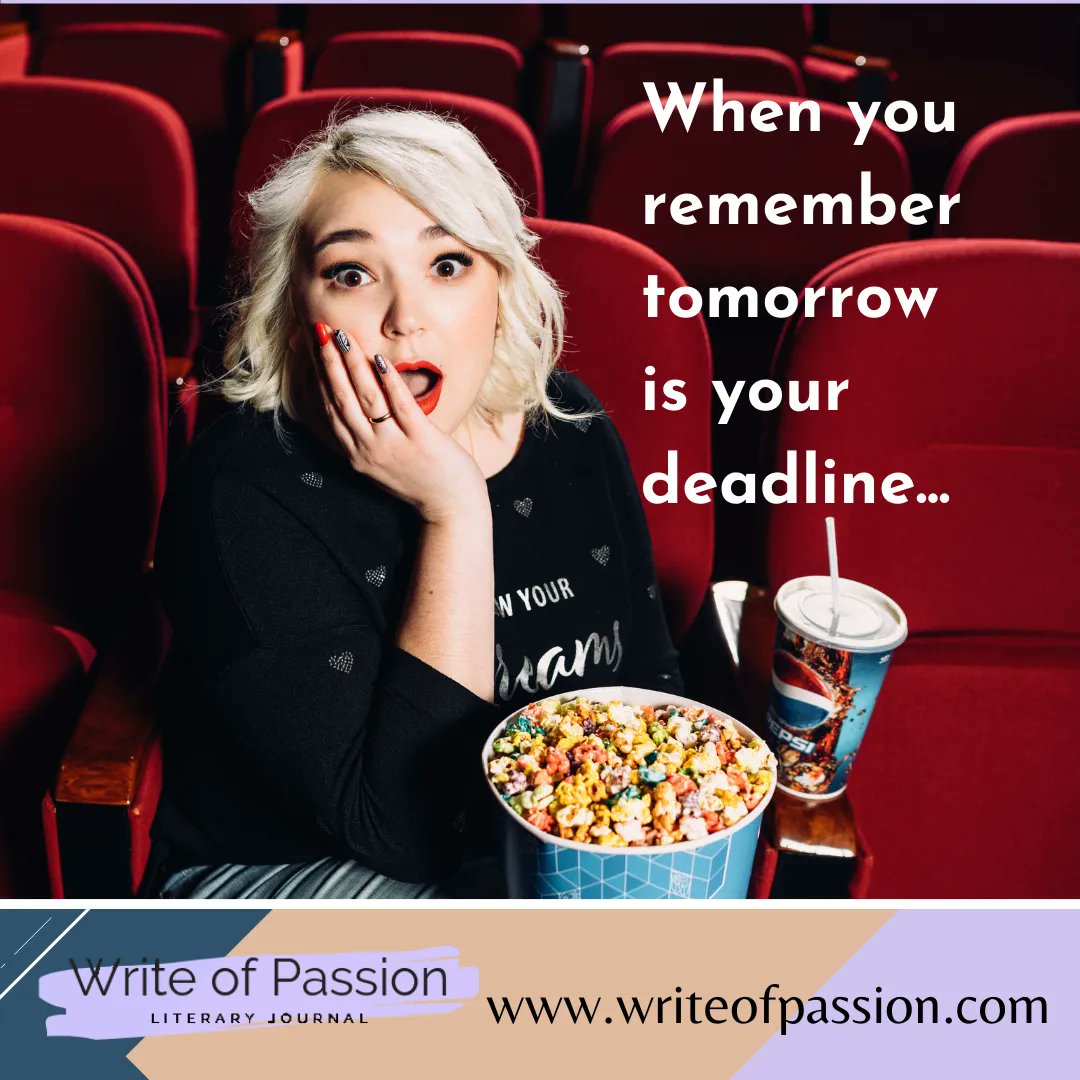 writeofpassion1's tweet photo. Have you faced a tough deadline? Tell us how you stay on track!
Website: https://t.co/WCzClSsJDC
#WofP #WritingCommunity #amwriting #litmag #LiteraryJournal #WritingAdvice #authors #writers #readers #submissions #writeofpassion #fiction #romance #magic #fantasy #allgenres https://t.co/jj85gexl4j