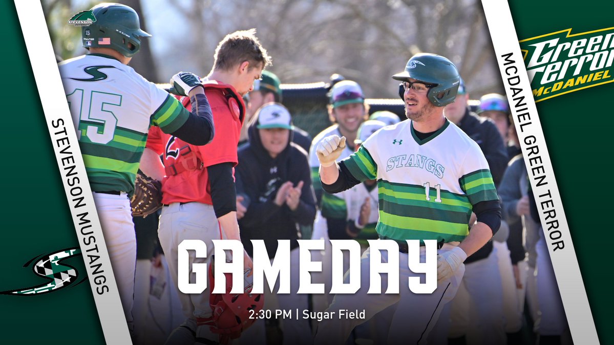GoMustangSports's tweet photo. Stevenson baseball (@StevensonBSB) finishes the 5-game home stand with a 9-inning ball game against McDaniel this afternoon.
โ๏ธ: 2:30pm
๐๏ธ: Sugar Field
๐: https://t.co/35VpeXkReL
#d3baseball #MACbsb #StangNation https://t.co/hURG05Ygrz