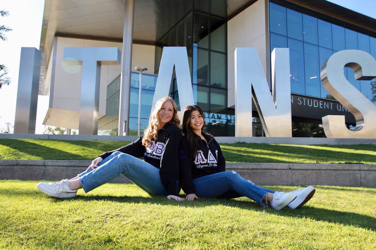 csuf_sigmapi's tweet photo. A huge congratulations to our new sweethearts!! We are excited and honored to have these two join the Sigma Pi family. They have always shown their endless support. We are proud to have these two represent our chapter. 
We love you both 💜💛 https://t.co/NAyGduSlZQ