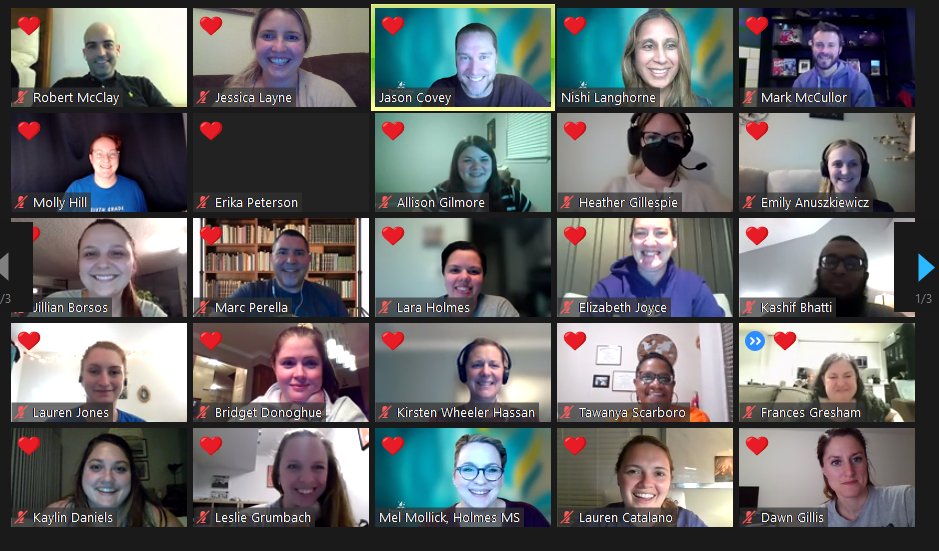 Thank you <a href="/jasoncovey/">Jason Covey</a> <a href="/MrsLanghorne/">Nishi Langhorne (she/her)</a> @MelMollick for a very powerful and impactful 5 weeks! #AspiringSBTS