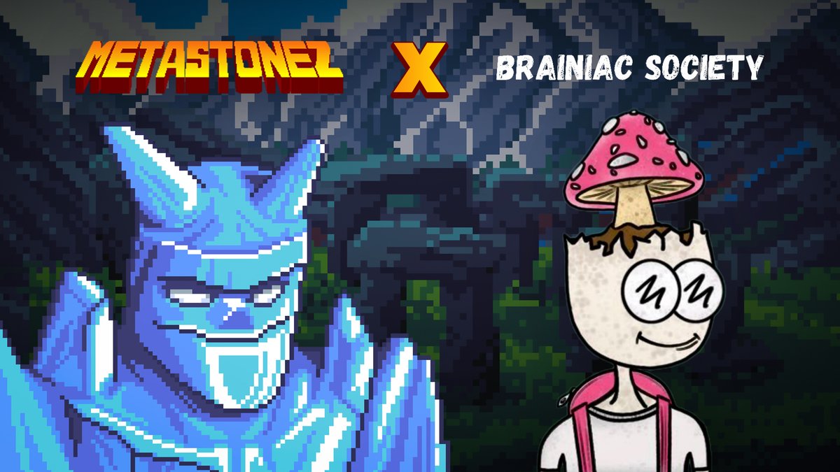 More collabs through rifts in space-time.

This time the Stonez Recon team met… <a href="/brainiacnfts/">The Brainiacs ™️</a>

3 WL spots available on Twitter. 🧠🧠🧠 

How to enter: 
1️⃣ Like, RT, &amp; Tag 3 friends
2️⃣ Follow <a href="/brainiacnfts/">The Brainiacs ™️</a> &amp; <a href="/MetaStonez/">MetaStonez 🗿</a> on Twitter
3️⃣ Join Discord: discord.gg/metastonezdao