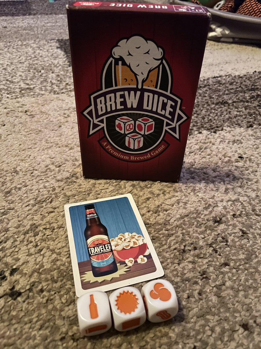 DiceAtDusk's tweet photo. Who woulda thought that Brew Dice would be a great matching game to play. #boardgames https://t.co/Umu1ebYPJe