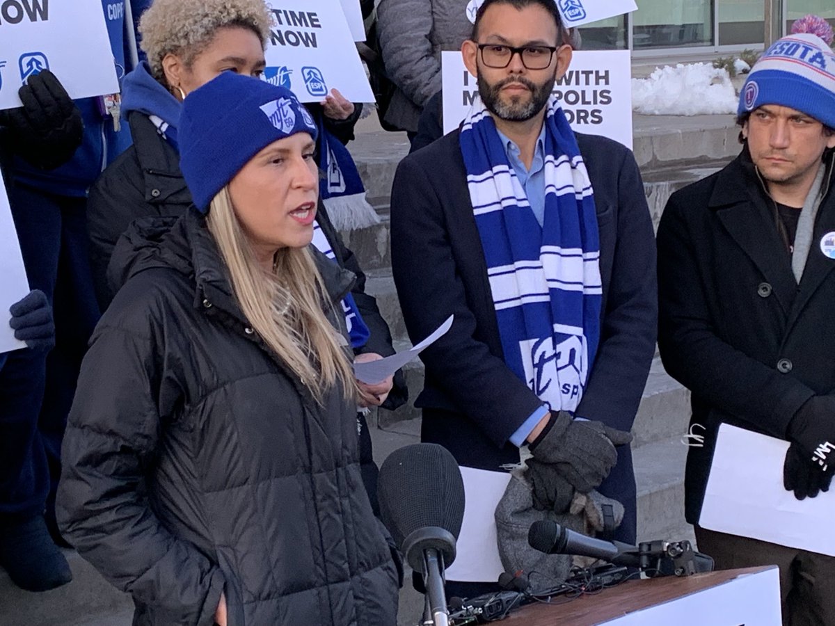 MFT President Greta Callahan says Minneapolis teachers will strike Tuesday.