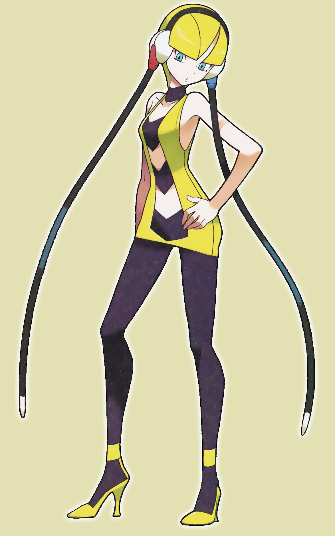 Mixeli on X: Pokemon Black and White - Gym Leader Elesa Official Artwork  (Higher Resolution) - Done.  / X