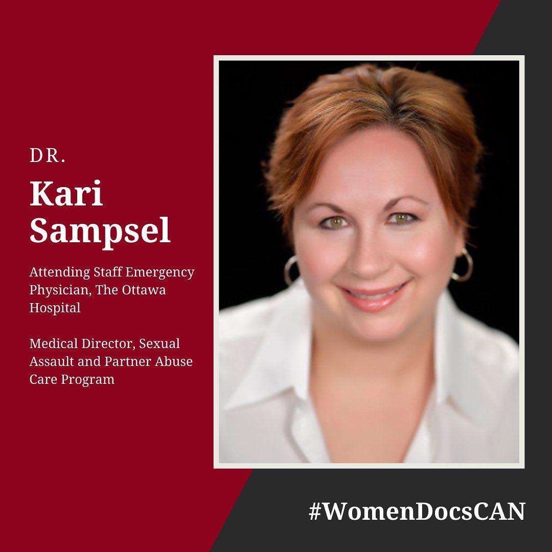 Did you know that &gt; 40% of physicians in Canada are women? And that Canadian Women Physician’s Day is March 11?


At EMOttawa we are extremely grateful for all the wonderful #womeninmedicine within the DEM.  
This week we will be featuring some of our incredible women leaders.