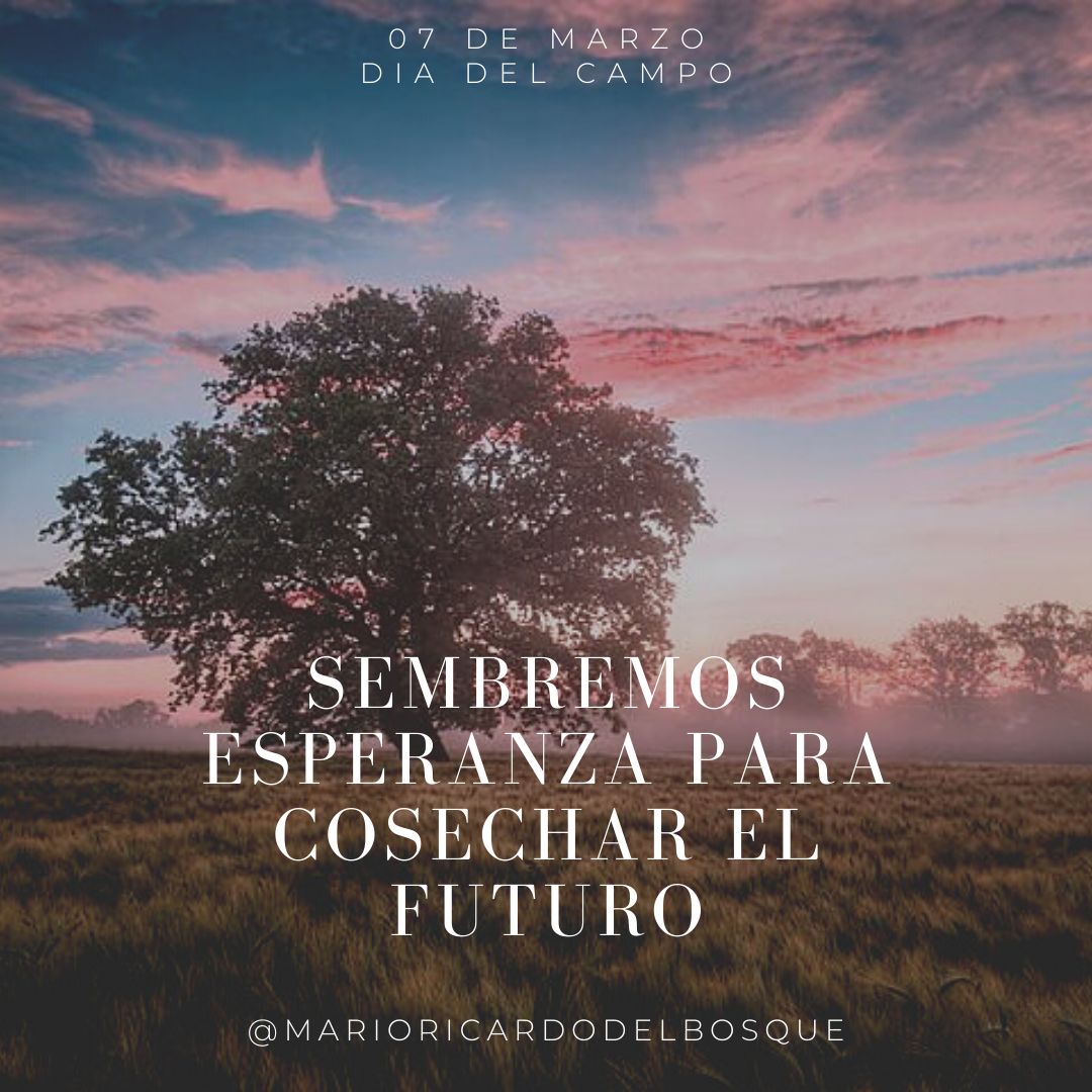 Mantengamos vivas nuestras costumbres. 
El campo es parte de la tradición. 

#AmigosDeMarioRicardo 
#DiaDelCampo
#LaEsperanzaDelCambio 
#Únete