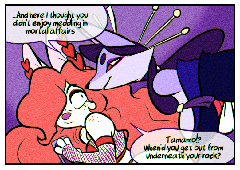 Only reason I made this comic was because I really enjoyed reading up on the Tamamo-no-mae mythos and figured she'd be a fun character to play around with 