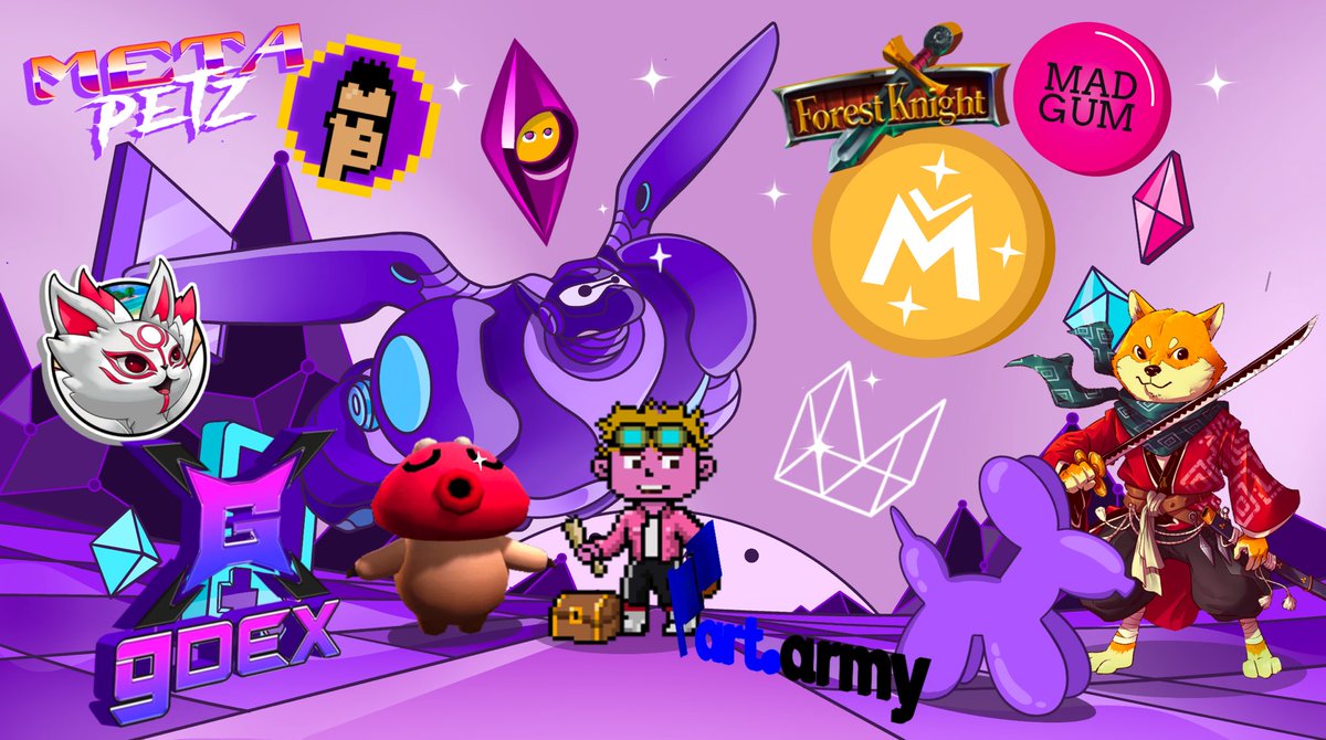 #PolygonNftWeek is STARTING on t.me/polygonnews ! A Special event with: 

<a href="/miningclubapp/">Millionaire's Mining Club</a>/@Hanzo/ @MadGum_ /
<a href="/MetaPetzAI/">MetaPetz by Forge21 | FOUNDERS MINT TBD</a> /<a href="/ForestKnight_io/">Forest Knight</a> / @zeniverseio/<a href="/KitsumonWorld/">Kitsumon 🥚</a> / @gDEXMetaverse/<a href="/OfficialStarchi/">Starchi</a> /<a href="/artarmy17/">art.army</a>/<a href="/meraki_gen_art/">Meraki - A Generative Art Platform 💜</a>/<a href="/Luxy_io/">Luxy.io</a>/<a href="/realpolypunks/">PolyWRLD</a>/ <a href="/polygoonz_defi/">Polygoonz</a>
🔥