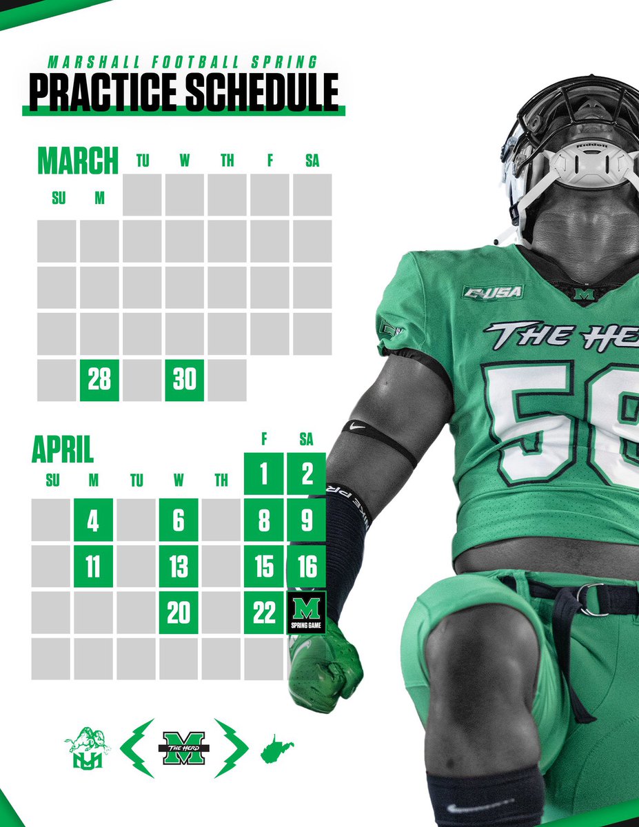 Thank you for the invite to Spring practice <a href="/Legg62/">Bill Legg</a> <a href="/HerdFB/">Marshall Football</a> Can’t wait to come up!