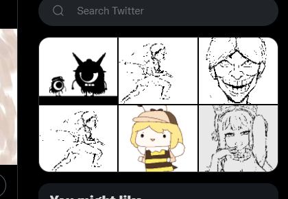 I really have no idea what is it with my mspaint doodles that they'd end up being scuffed when compressed in the previews and thumbnails most of the time