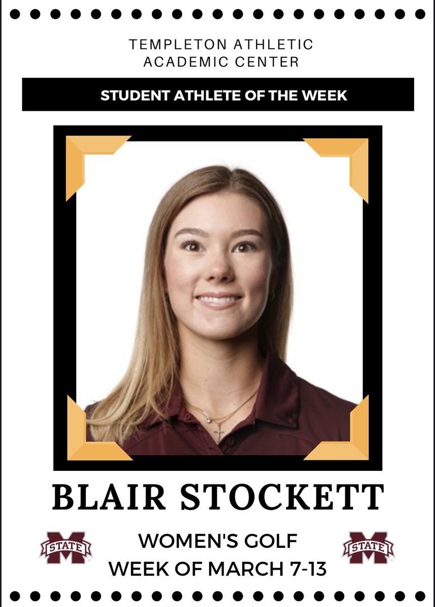 a_seifert21's tweet photo. Student Athletes of the Week -
Jess Davis & RJ Yeager @HailStateBB
Becca Walk @HailStateVB
Blair Stockett @HailStateWG
#EmbraceYourMagic #HailState https://t.co/oYtqUiBjfx