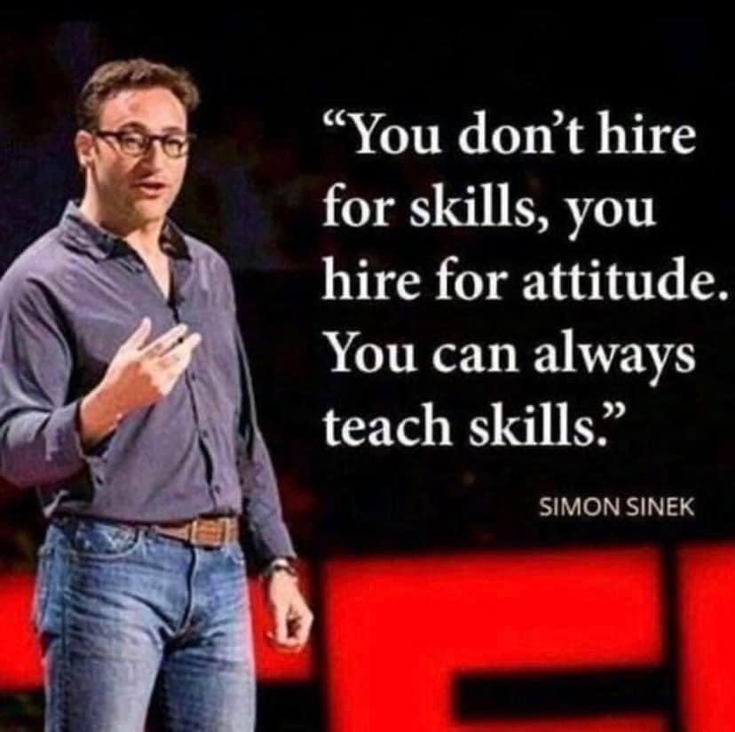gandar42's tweet photo. Attitude all day! You can learn curriculum, but you can’t learn passion. You either have IT, or you don’t. https://t.co/atGE18eIRf