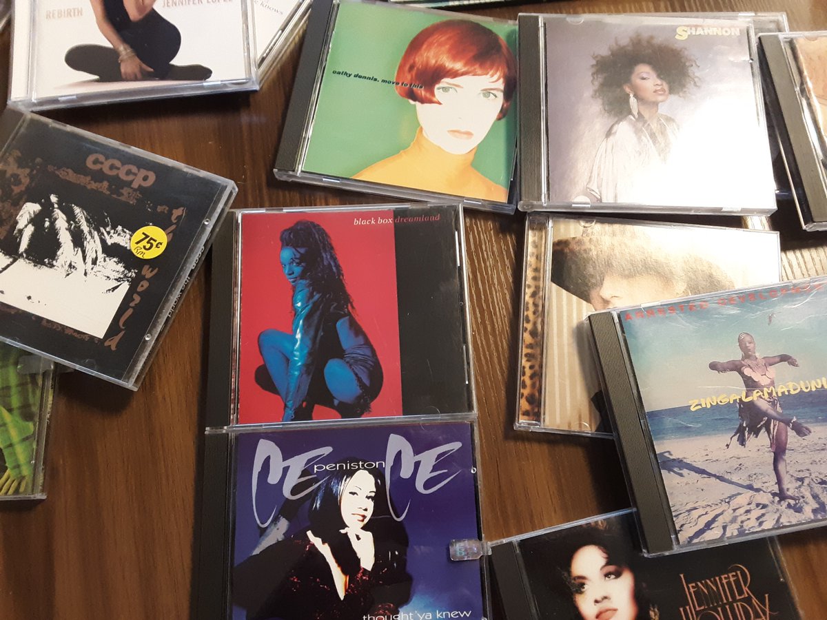 zerwekh's tweet photo. Someone decided to empty their CD library on the break room table on Friday. Some of them are still there today, although it appears you will need a specific interest in 1991-era dance music. #everybodyeverybody https://t.co/DTQTxLz92b
