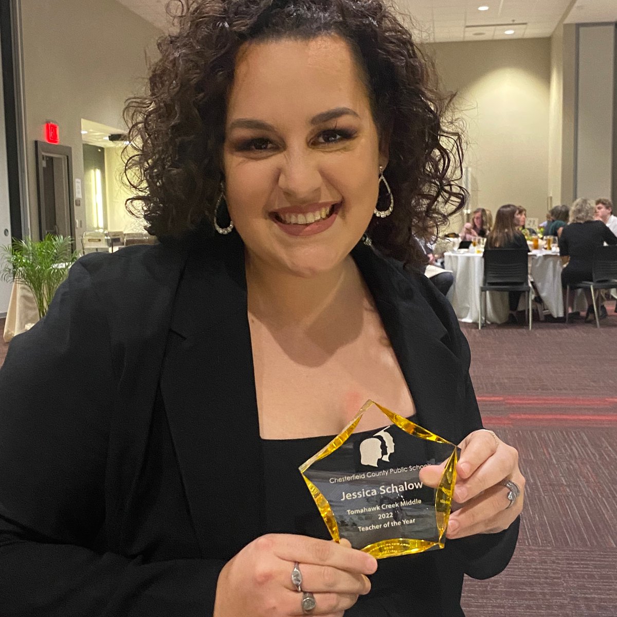 We are honored to have such an amazing teacher at Tomahawk Creek…congratulations, Ms. Schalow! #oneccps #buildingbackthepack