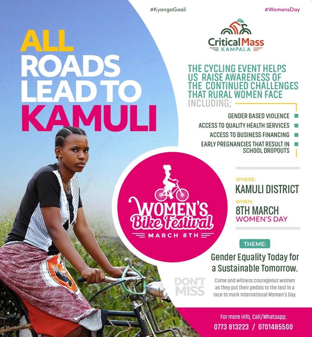 CriticalMassKla's tweet photo. #KyangaGaali with us virtually &amp; share in the joy of cycling

#SustainableMobility 
#CarFreeDay 
#DecarbonizeTransportation 
# CycleTheChange https://t.co/kYgG3ArEFX