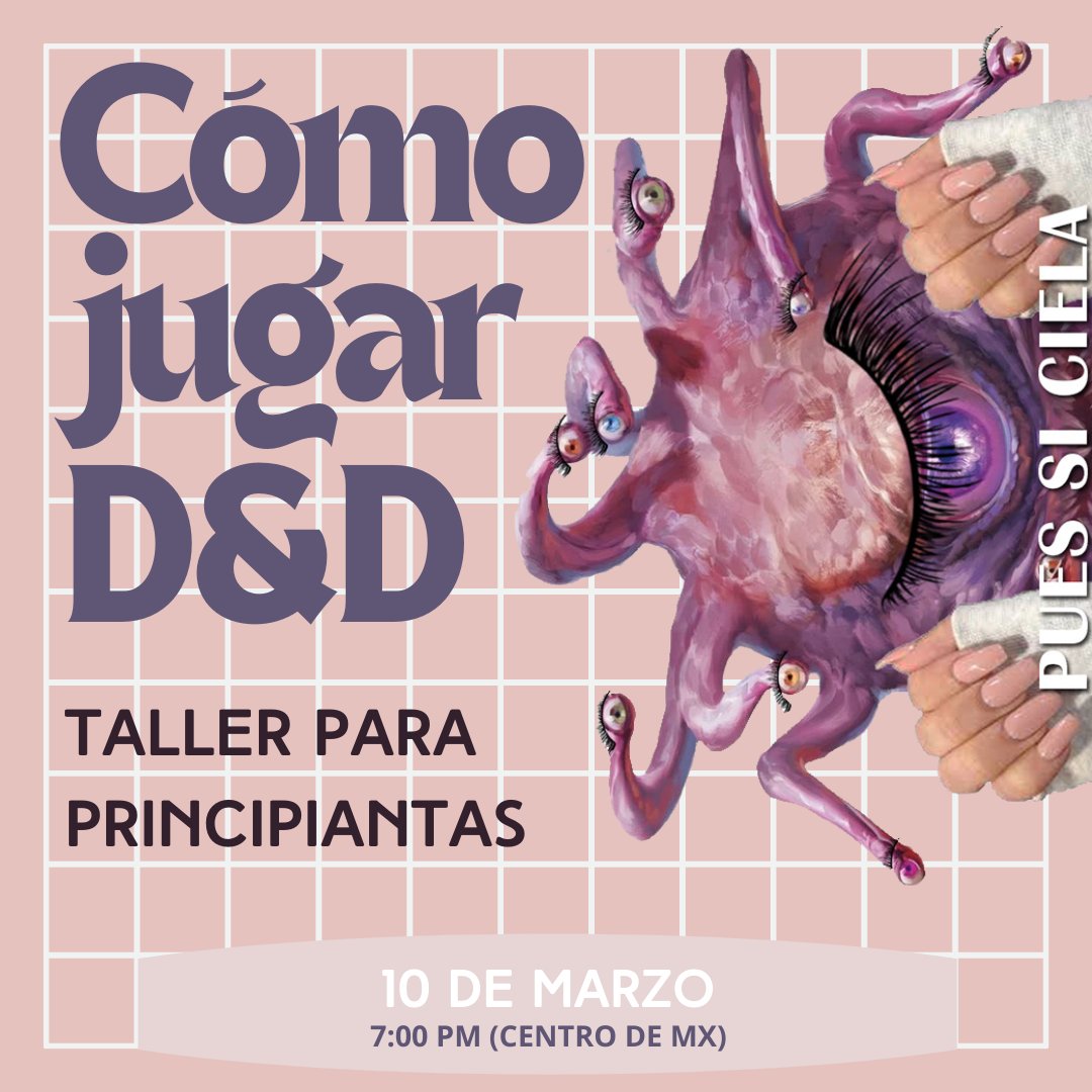 morrasydragones's tweet photo. Si estás interesada en aprender a jugar D&amp;D 5e, este jueves tenemos taller para principiantas donde podrás aprender el sistema y las reglas básicas de Dungeons and Dragons. ¡No te lo pierdas! Mándanos un MD para ser parte de nuestro servidor de Discord.💜

#dnd5e #fightlikeamorra https://t.co/Ywr3n008Wk