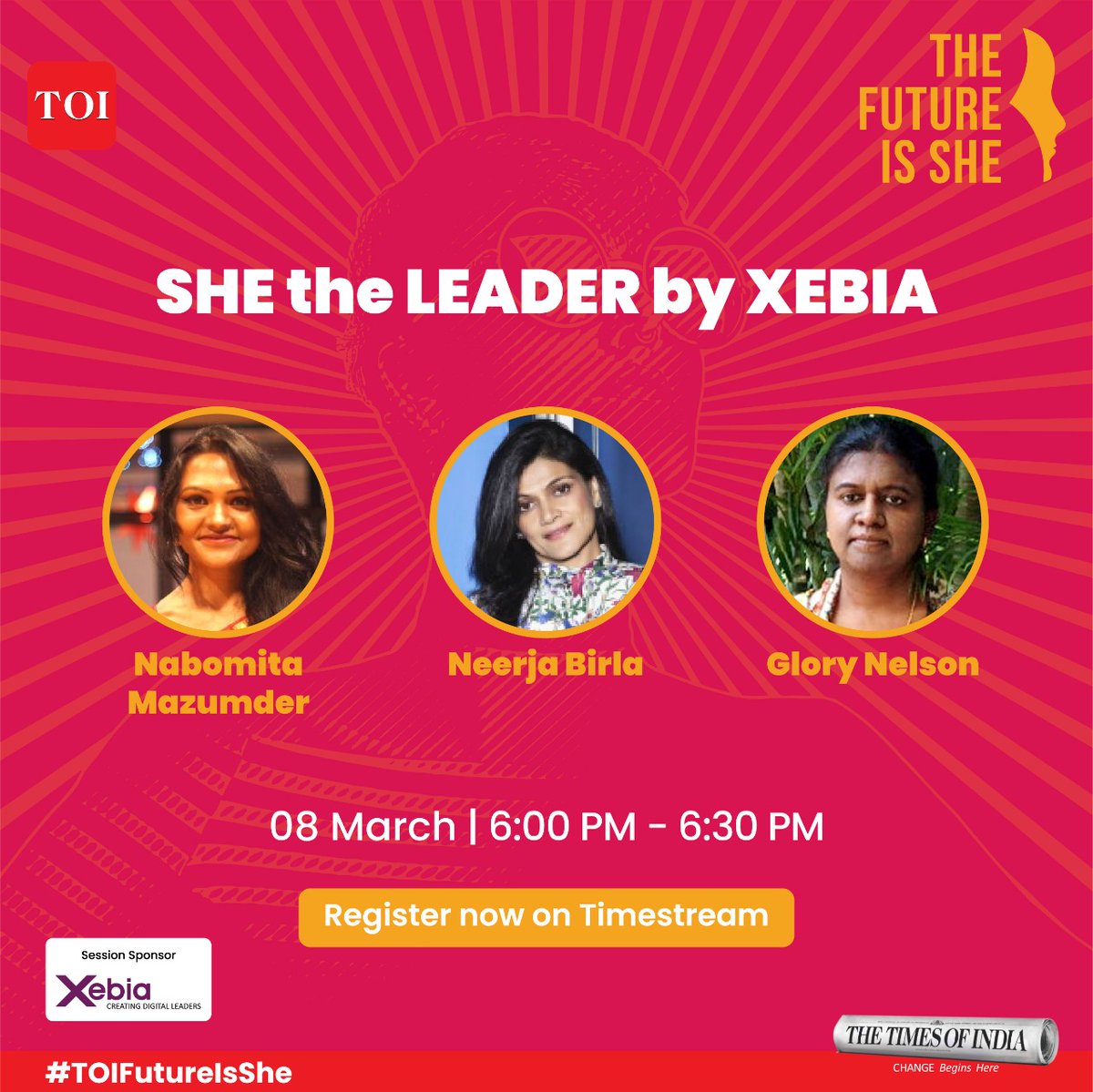 Timestream11's tweet photo. In today’s fast growing world, women are participating in almost every sector and are climbing the ladder of hierarchy. Today, let’s hear from women leaders discussing the impact they want to see in the world and the change they want to drive.
#ToITheFutureIsShe #WomensDay2022 https://t.co/KIBrSH13BE