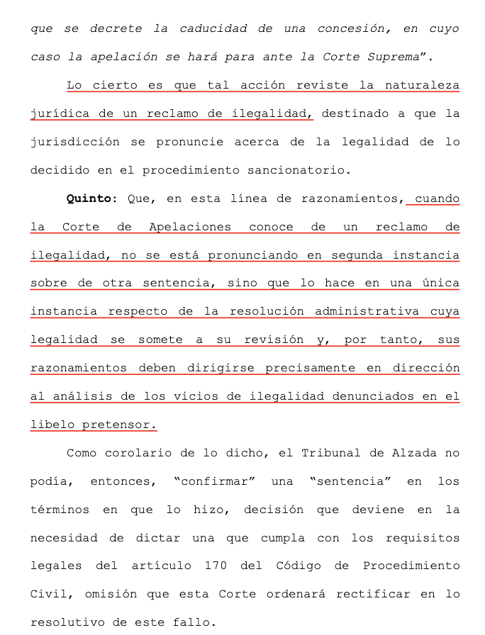 LuisCorderoVega's tweet photo. CS (7.3.2022, rol 7307-2022) reitera: la aplicación de una sanción administrativa se expresa a través de un acto administrativo, de modo que en el reclamo de ilegalidad la Corte de Apelaciones no puede simplemente confirmar. El MTT no es un tribunal (multa telecomunicaciones). https://t.co/E1NG2P7Wg6