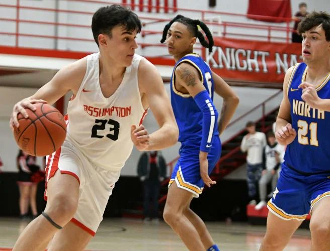 PREP BASKETBALL: 

Born and raised in Croatia, Ivan Prug left his home last August to further his education and basketball career in the U.S.

The senior has been a key piece in Assumption's run to the state tournament. 

A look at his journey: 

qctimes.com/sports/high-sc…

#iahsbkb