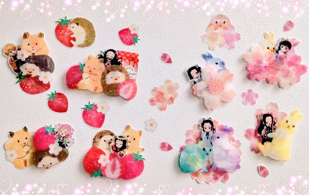 Y_ashitaba_Y's tweet photo. キャンドゥの
3Dウォールステッカー
可愛すぎる😍🍓🌸
#鬼滅の刃
#3DWALLSTICKER https://t.co/KAbDGpeoYb