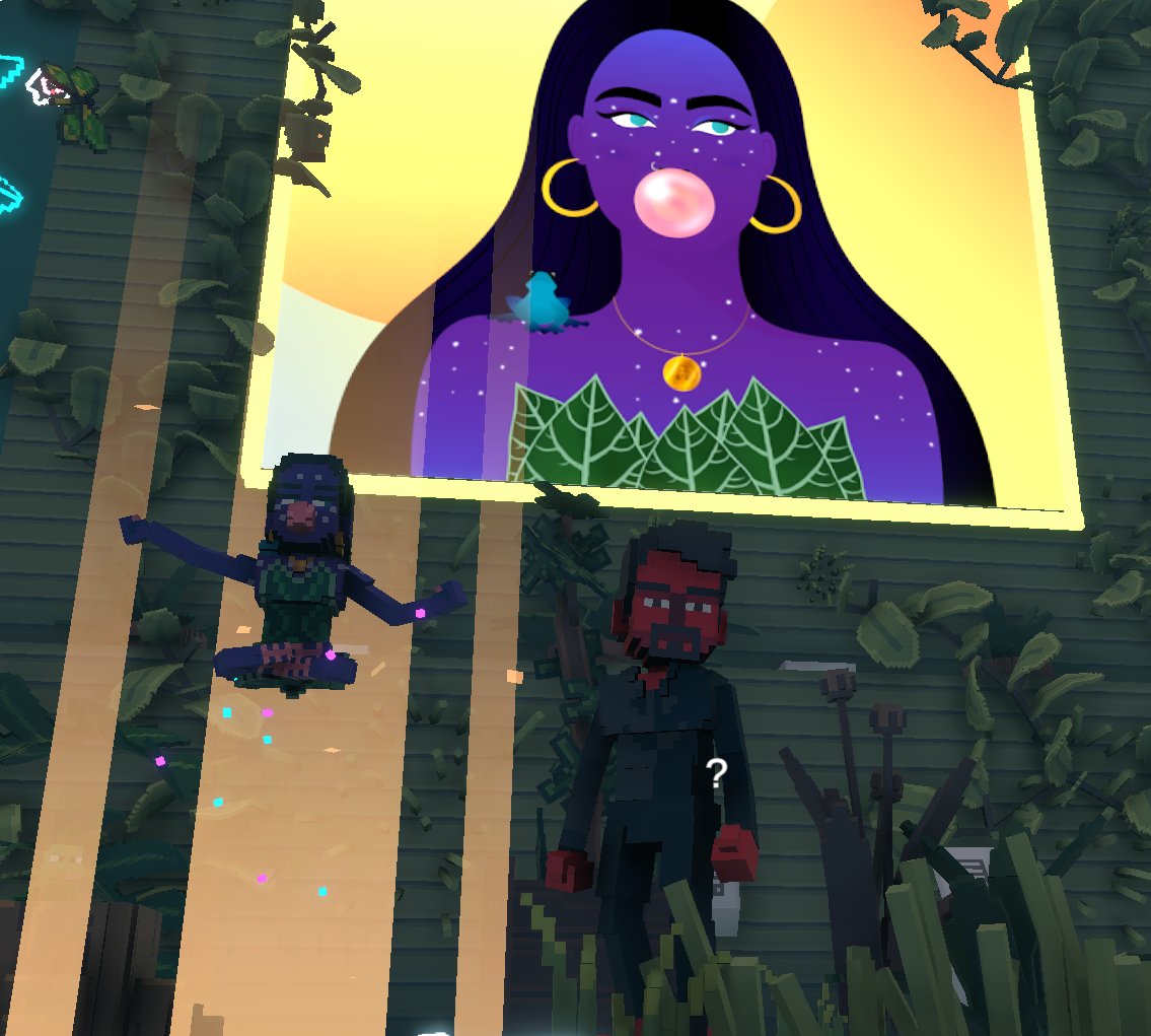 MichellDIS5's tweet photo. @TheSandboxGame @worldofwomennft I just participated in the daily #SandboxAlphaS2Contest for a chance to earn up to 1,000 $SAND! Day 3 - Selfie with WorldofWomen. Check out my screenshot below! 👇 #SandboxAlphaS2 https://t.co/2zLkDS7VKS