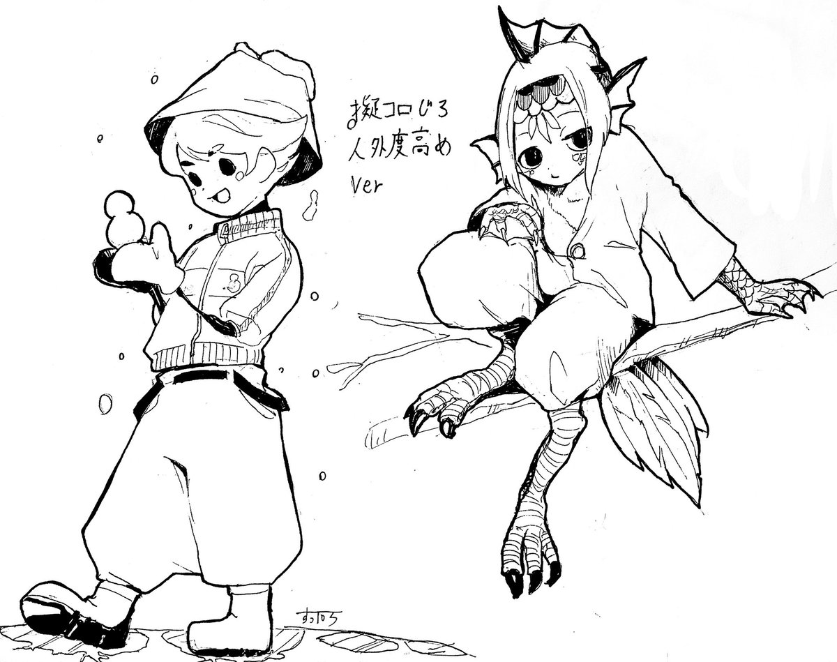 お題箱より
擬コロじろです! 