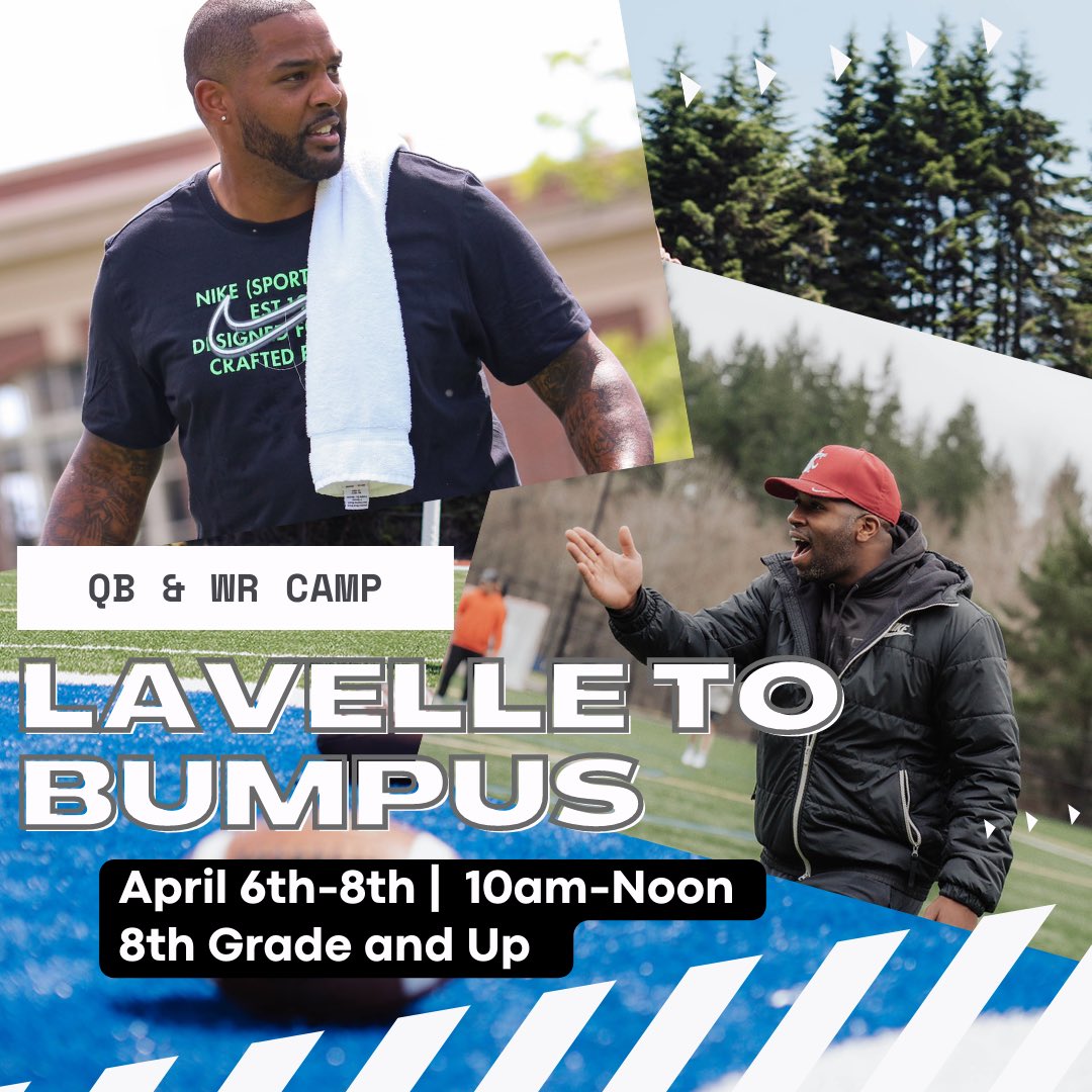 michaelbumpus5's tweet photo. Teaming up with @Trainervelle to put on another QB WR camp. 6 hours of in the classroom and on the field training.
Lots of detail work!
Sign up here or DM me:
https://t.co/zUTO4iycOM
#Football #Quaterbacks #WideReciever #Camp #QB #WR https://t.co/KsstH1TmMR