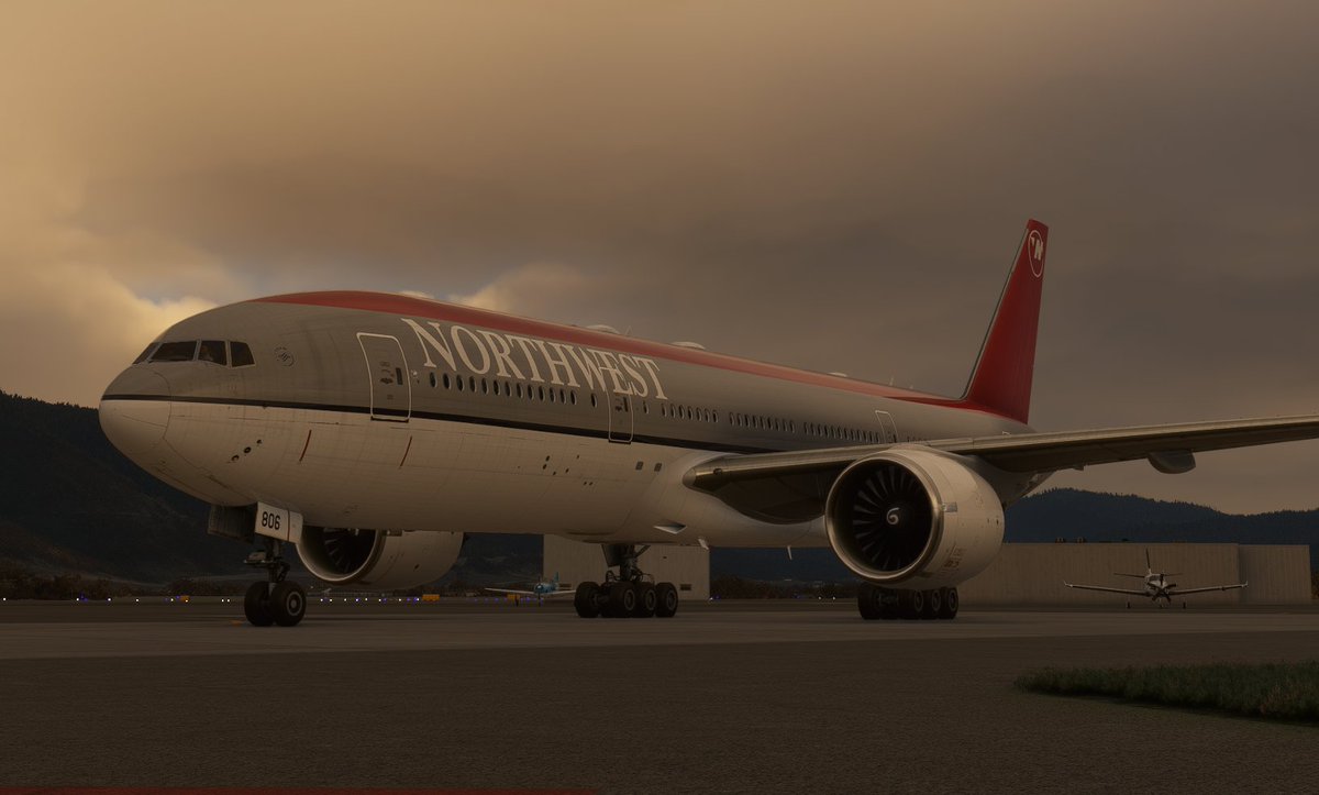 nwa_airlines's tweet photo. If you don't like the lighting... change it! #FS2020 , #CAPTAINSIM #B777 #Northwest #Airlines #avgeek https://t.co/e45JcTBzVL