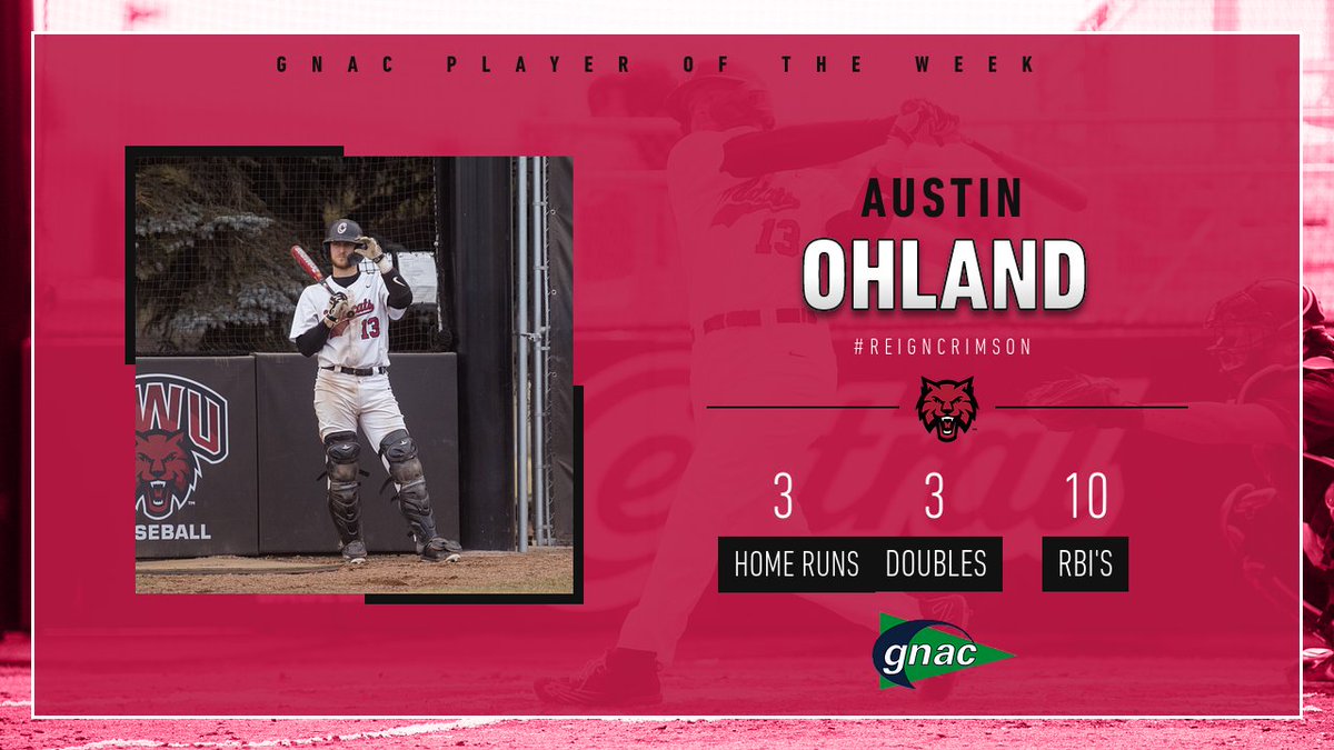 CWUBaseball's tweet photo. Monster weekend the for the man behind the dish!😼💪

#ReignCrimson https://t.co/117lMkpOWC