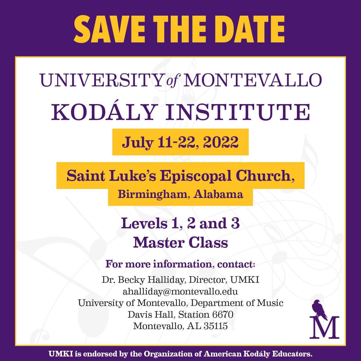 AlabamaKodaly's tweet photo. This is awesome!  Save the Date and Plan to attend! Endorsed by OAKE. https://t.co/ZBIgh4voqp