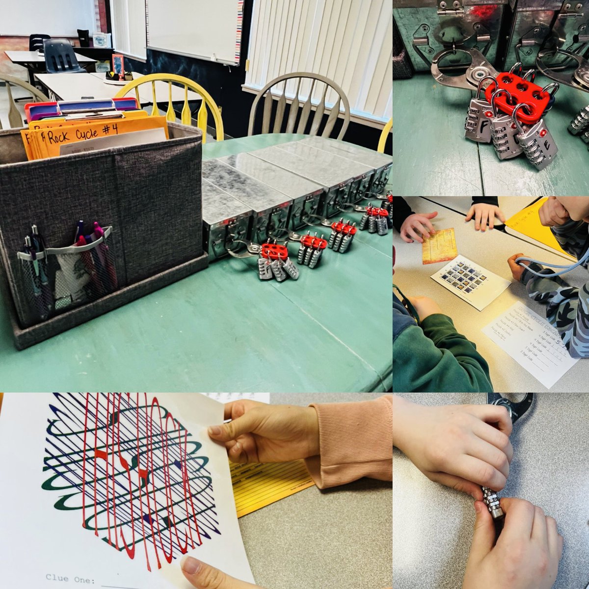 buzzingbailey's tweet image. Reviewing the rock cycle with an escape room before we move onto the fifth and final phase of the 5E model, evaluate.