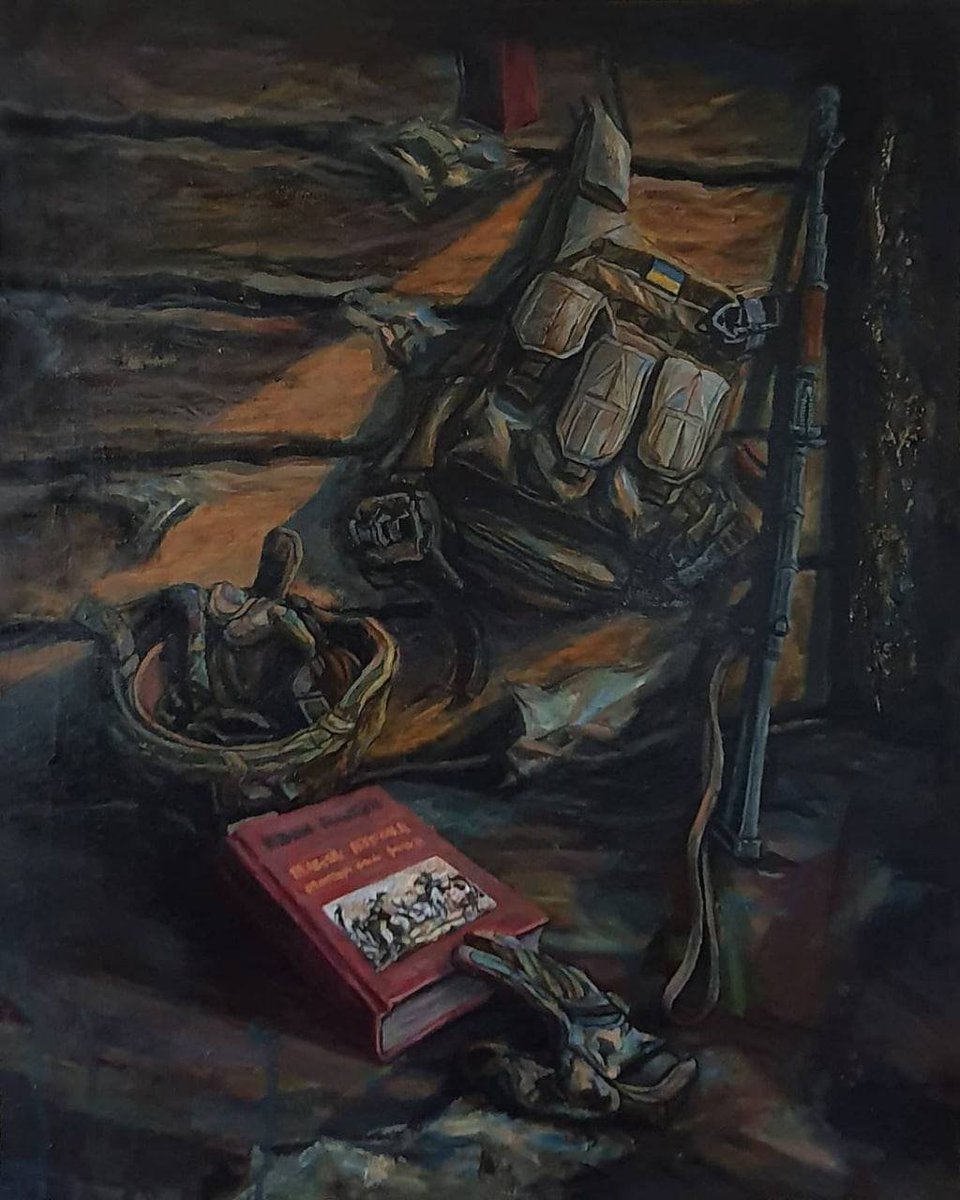 Artem Azarov was a #Ukrainian Soldier and talented "Artist" who died fighting the Russian occupying his homeland.
Here are some examples of his work and legacy.
