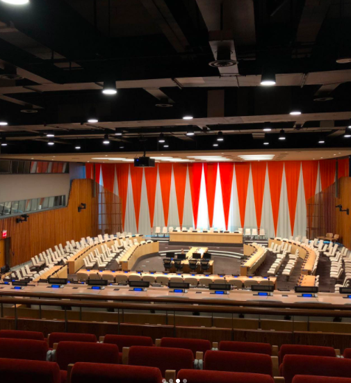 UN_Disarmament's tweet photo. It's a wrap on day 1 of the UN #YouthChampions4Disarmament's study tour at #UNHQ! The Champions visited the disarmament exhibit with @VisitUN and heard from @UN_Disarmament's Weapons of Mass Destruction branch &amp; #UNSCR1540 team. SEE 👉https://t.co/5jsgqYA3n3.

#Youth4Disarmament https://t.co/63OpK8H4Lp