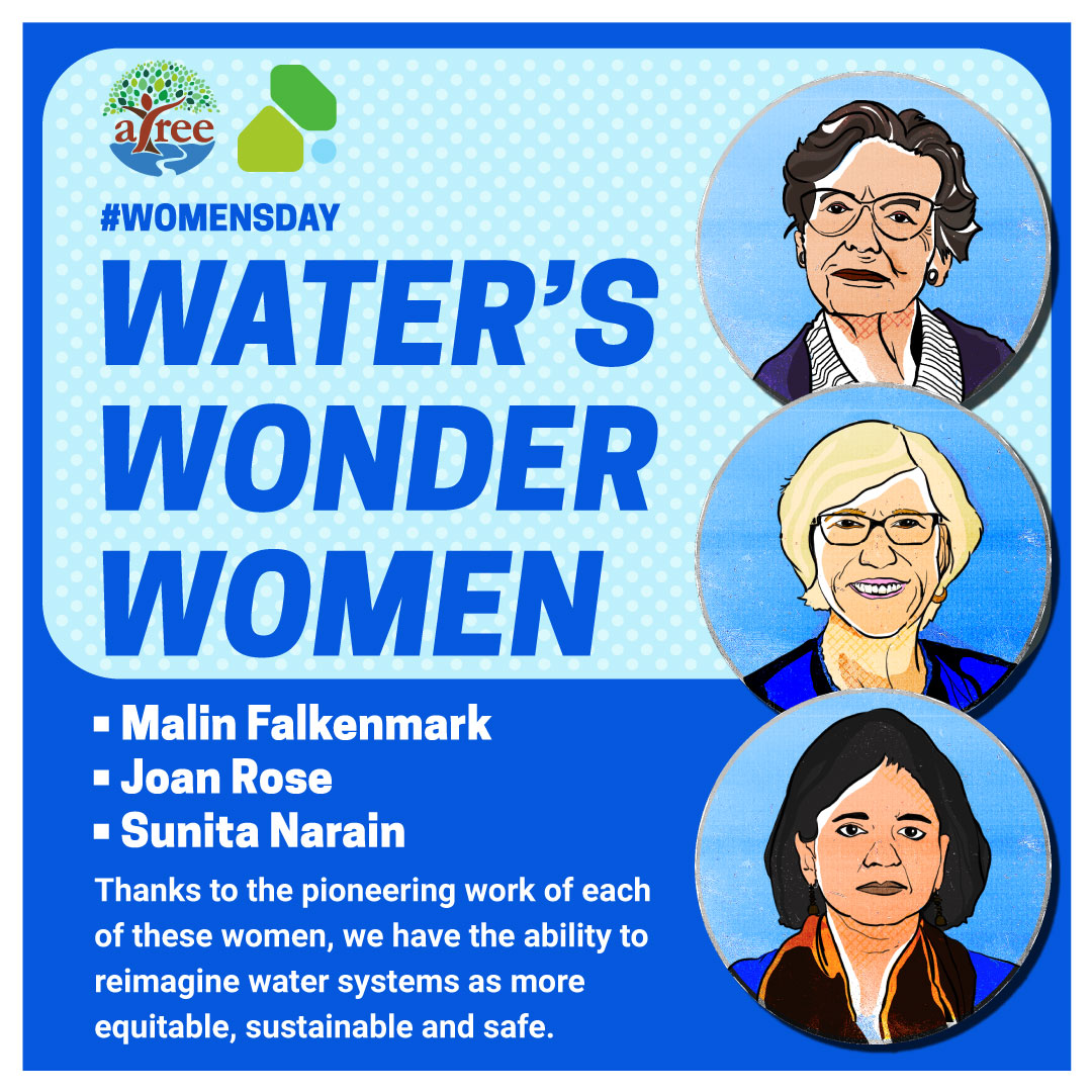 This International Women's Day, we celebrate the contributions of (just) three Wonder Women in #water through this blog post: bit.ly/WaterIWD 

But the water sector is filled with amazing women & their work. Tag them here! #IWD2022 #womensday #womeninscience #womeninwater