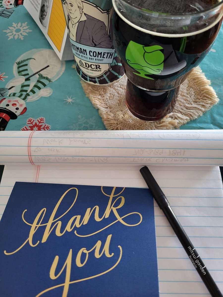 It's been a long time coming (and still a ways to go), but I've started working on thank you notes. Most folks don't know these are coming, so I hope they're happily surprised (even though I should've sent them out in the fall). #TimeForARun