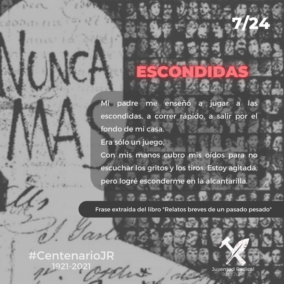 Reflexión de un pasado desgarrador 💡

Frases extraídas del libro "Relatos Breves de un pasado pesado" - Buenos Aires Educación. 

#24M #NuncaMás