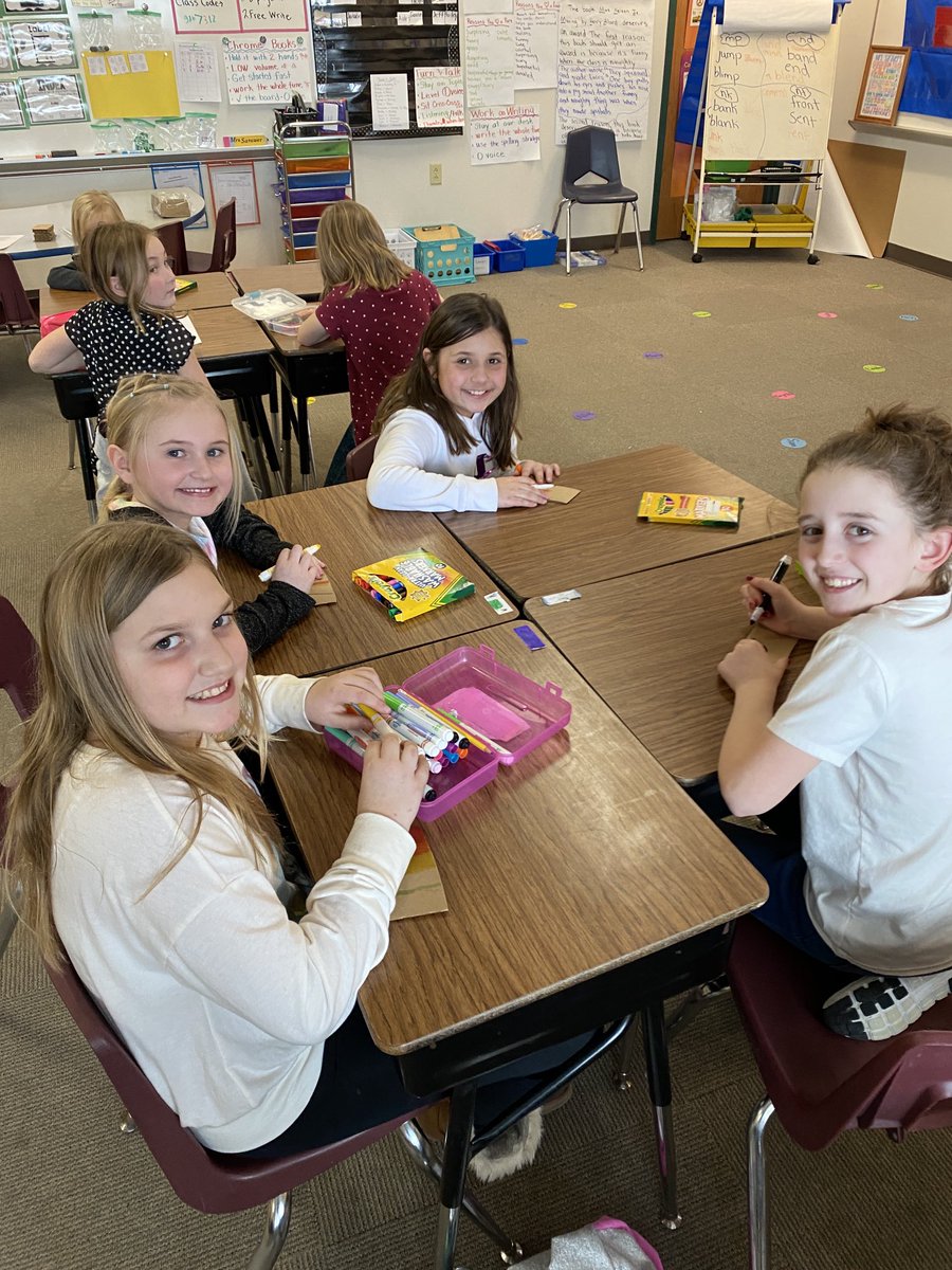 MissSears112's tweet photo. Coffee sleeve decorating for Hobby Day! We hope these make the customers at Coffee Corner smile!! #KSDpride https://t.co/QrUBIJZWon