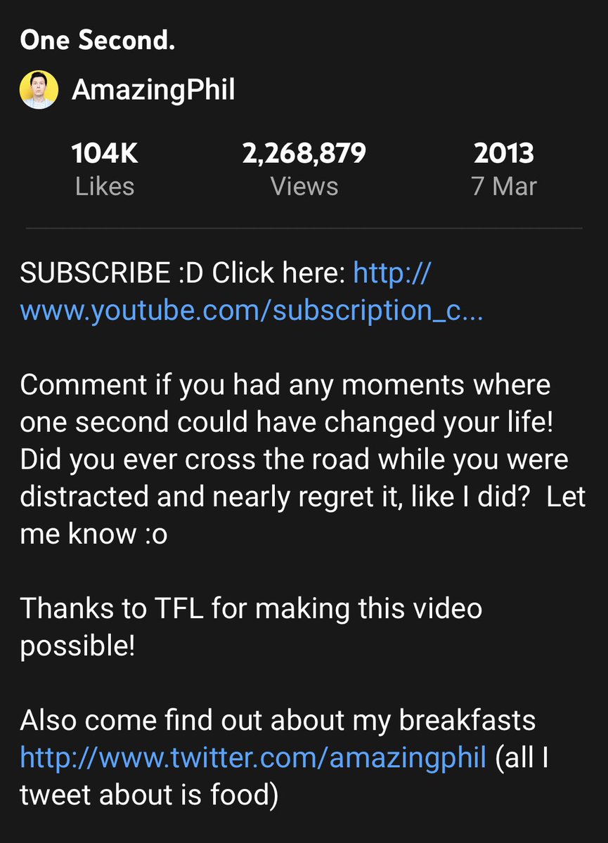 throwbackdnp's tweet photo. AmazingPhil uploaded: One Second. - 9 years ago today (March 7th 2013) https://t.co/FOzDbayVka