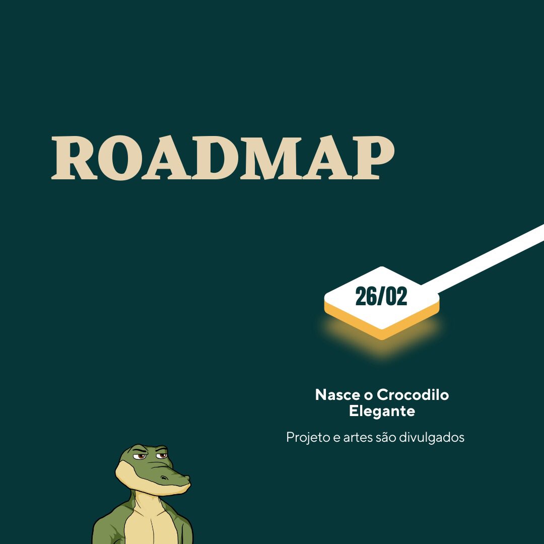 CrocodiloNFT's tweet photo. O RoadMap como o nome sugere, é uma especie de mapa, uma poderosa ferramenta que apontará como será o projeto a cada período de sua evolução, as entregas, as estratégias e o caminho que irá ser seguido.

#crocodiloelegantenft #nftbrasil #metaverso #criptobrasil #bitcoinbrasil https://t.co/meGexjF8Nz